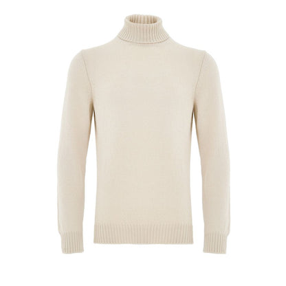 Gran Sasso Beige Wool Turtleneck Sweater