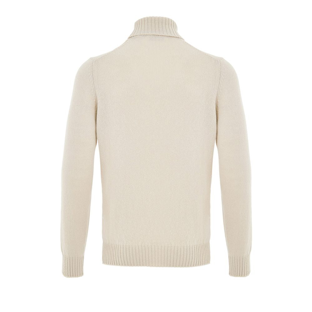 Gran Sasso Beige Wool Turtleneck Sweater