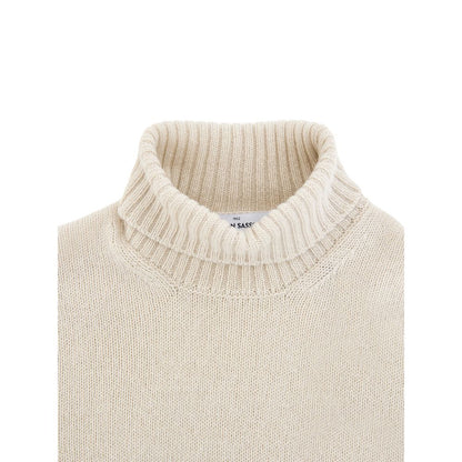 Gran Sasso Beige Wool Turtleneck Sweater