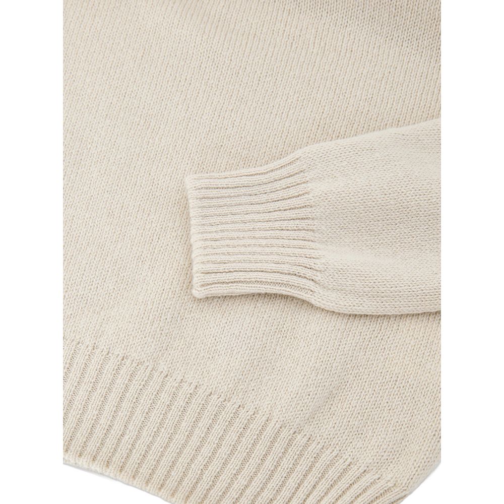 Gran Sasso Beige Wool Turtleneck Sweater