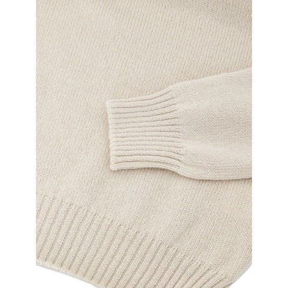 Gran Sasso Beige Wool Turtleneck Sweater