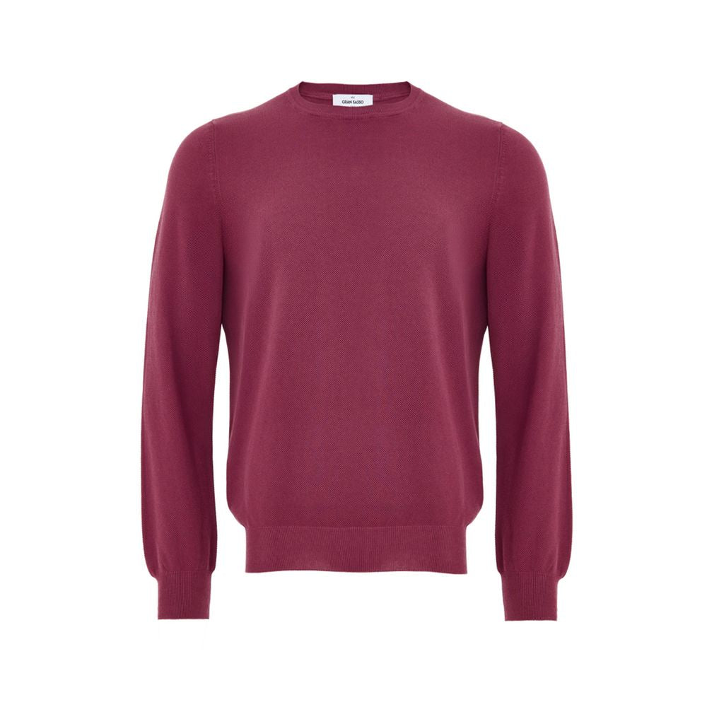 Gran Sasso Purple Cotton Sweatshirt - Classic Comfort and Style