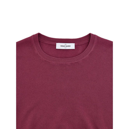 Gran Sasso Purple Cotton Sweatshirt - Classic Comfort and Style