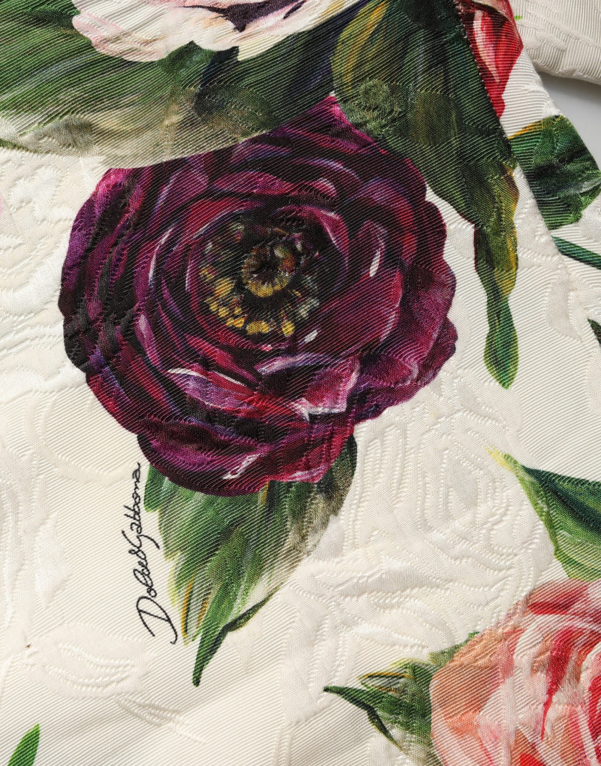 Dolce & Gabbana Multicolor Rose Floral Cropped Trousers