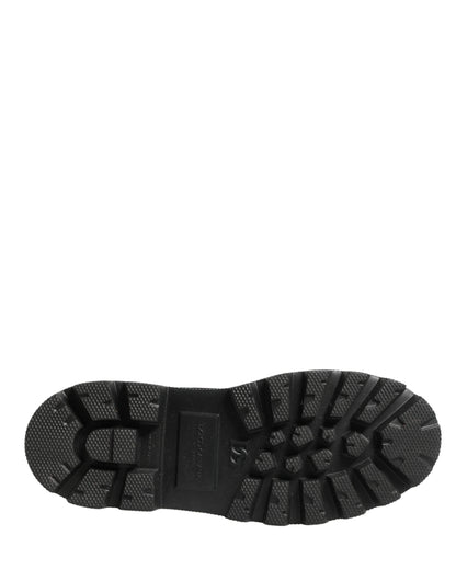 Dolce & Gabbana Black Leather Trek Sole Combat Boots
