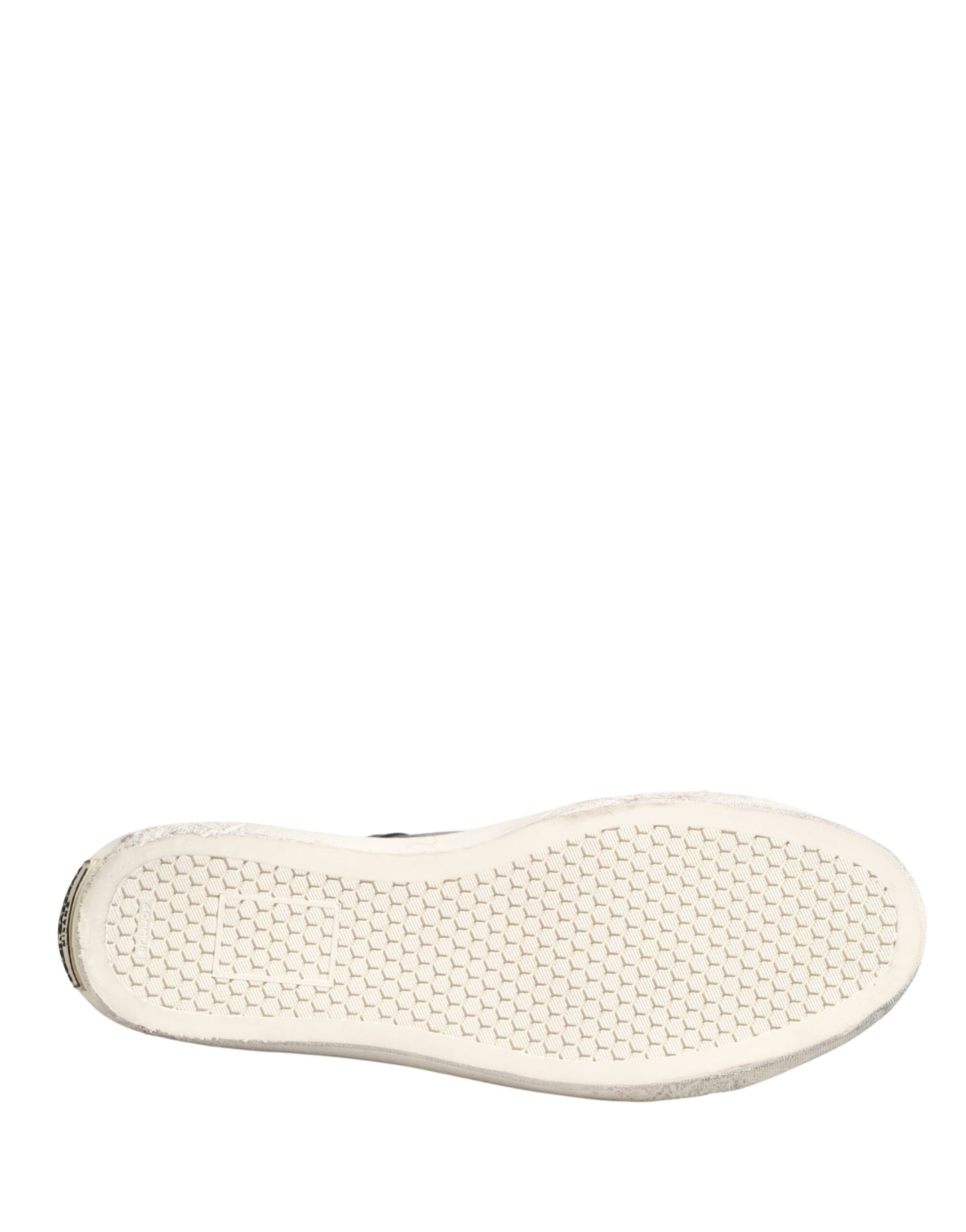 Dolce & Gabbana Black and White Canvas Logo Mid-Top Sneakers