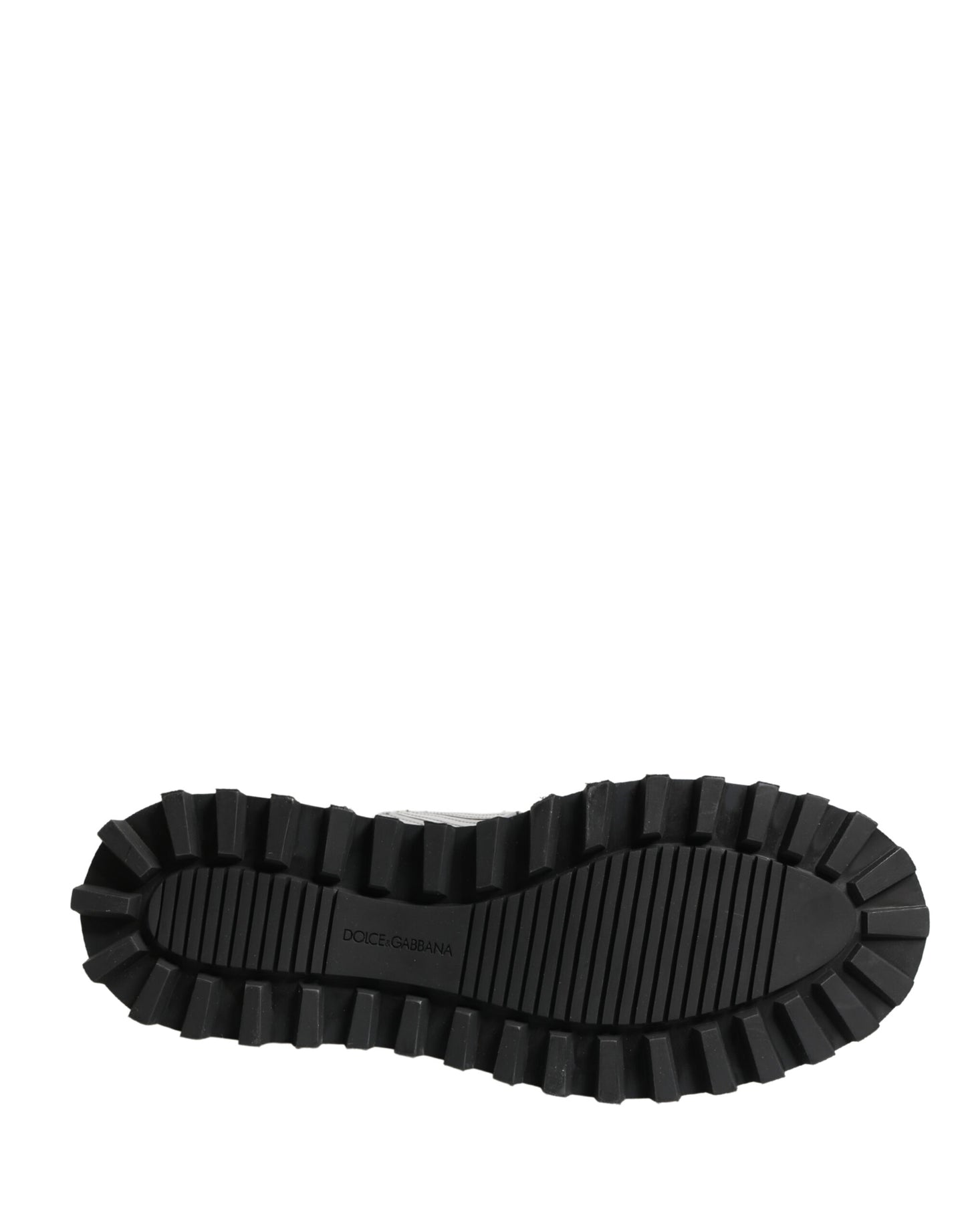 Dolce & Gabbana Gray Leather Logo Plaque Ankle Boots