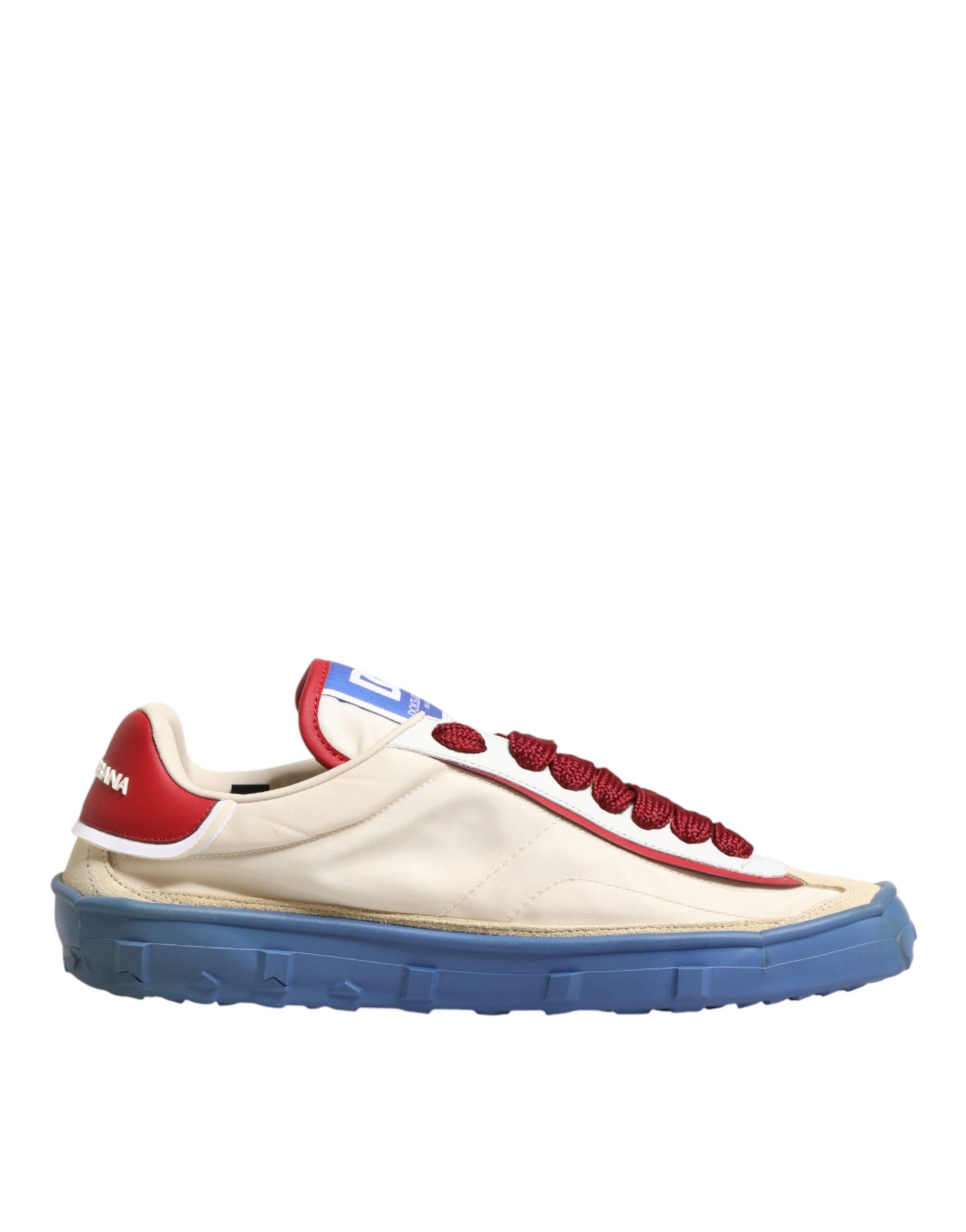 Dolce & Gabbana DG Multicolor Leather Low Top Sneakers Shoes