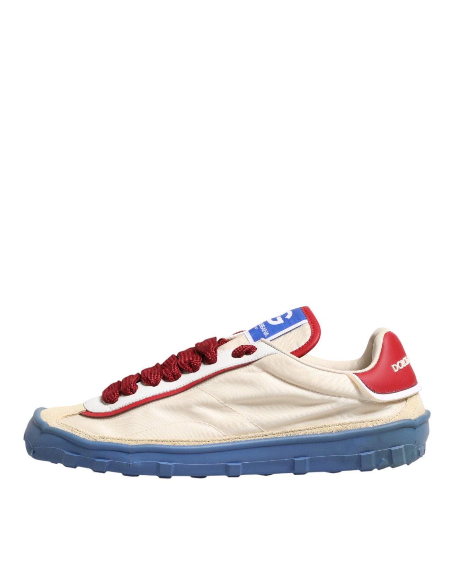 Dolce & Gabbana DG Multicolor Leather Low Top Sneakers Shoes