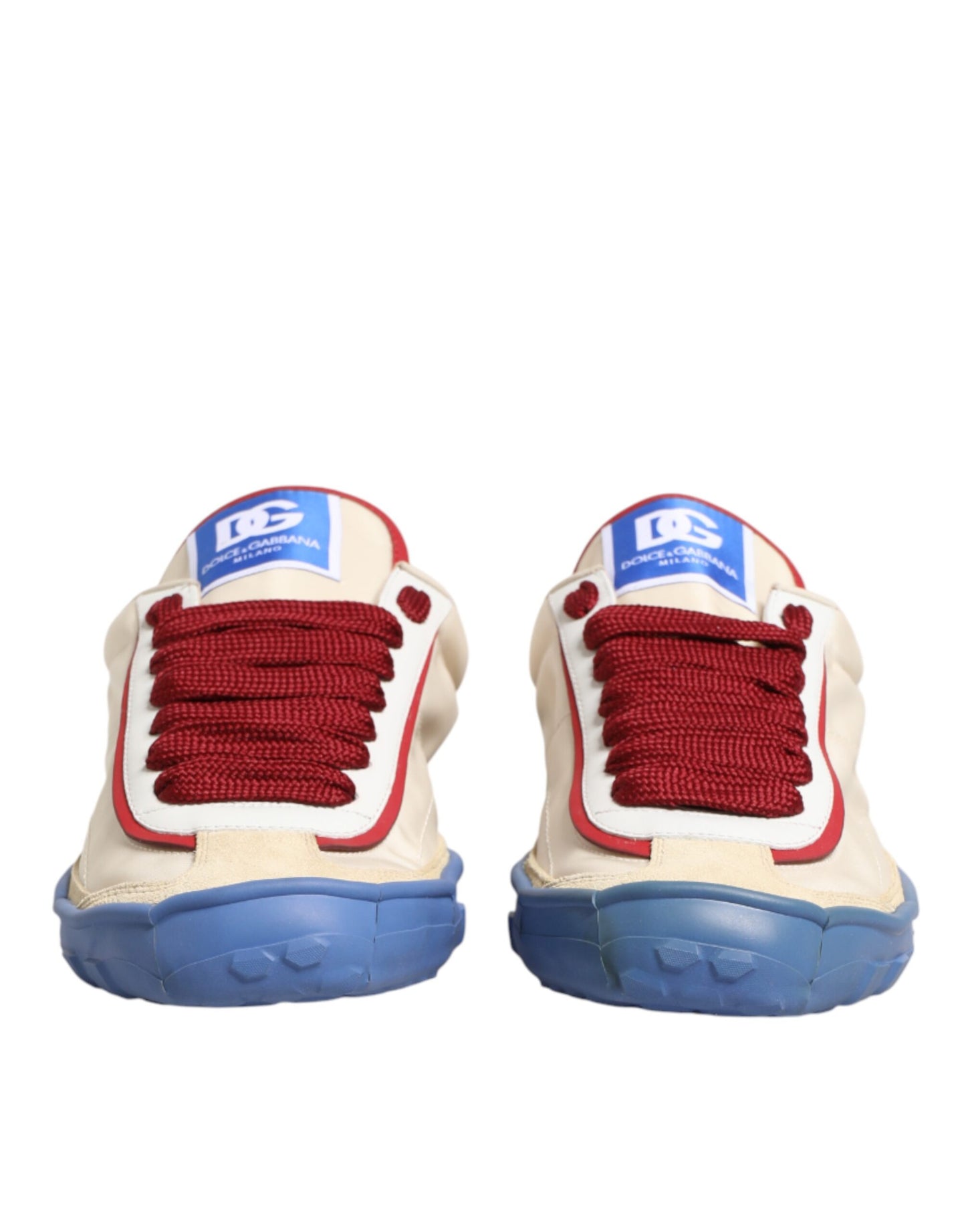 Dolce & Gabbana DG Multicolor Leather Low Top Sneakers Shoes