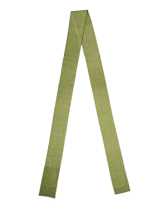 Dolce & Gabbana Green Cashmere Knitted Neck Foulard
