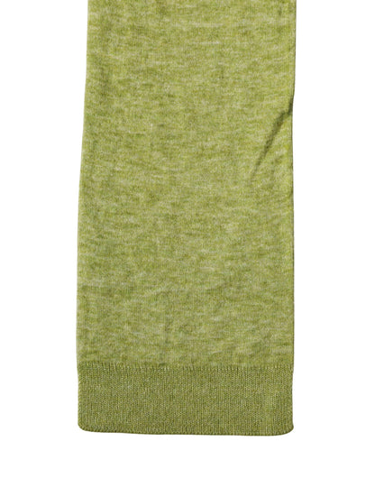 Dolce & Gabbana Green Cashmere Knitted Neck Foulard