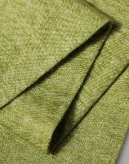 Dolce & Gabbana Green Cashmere Knitted Neck Foulard