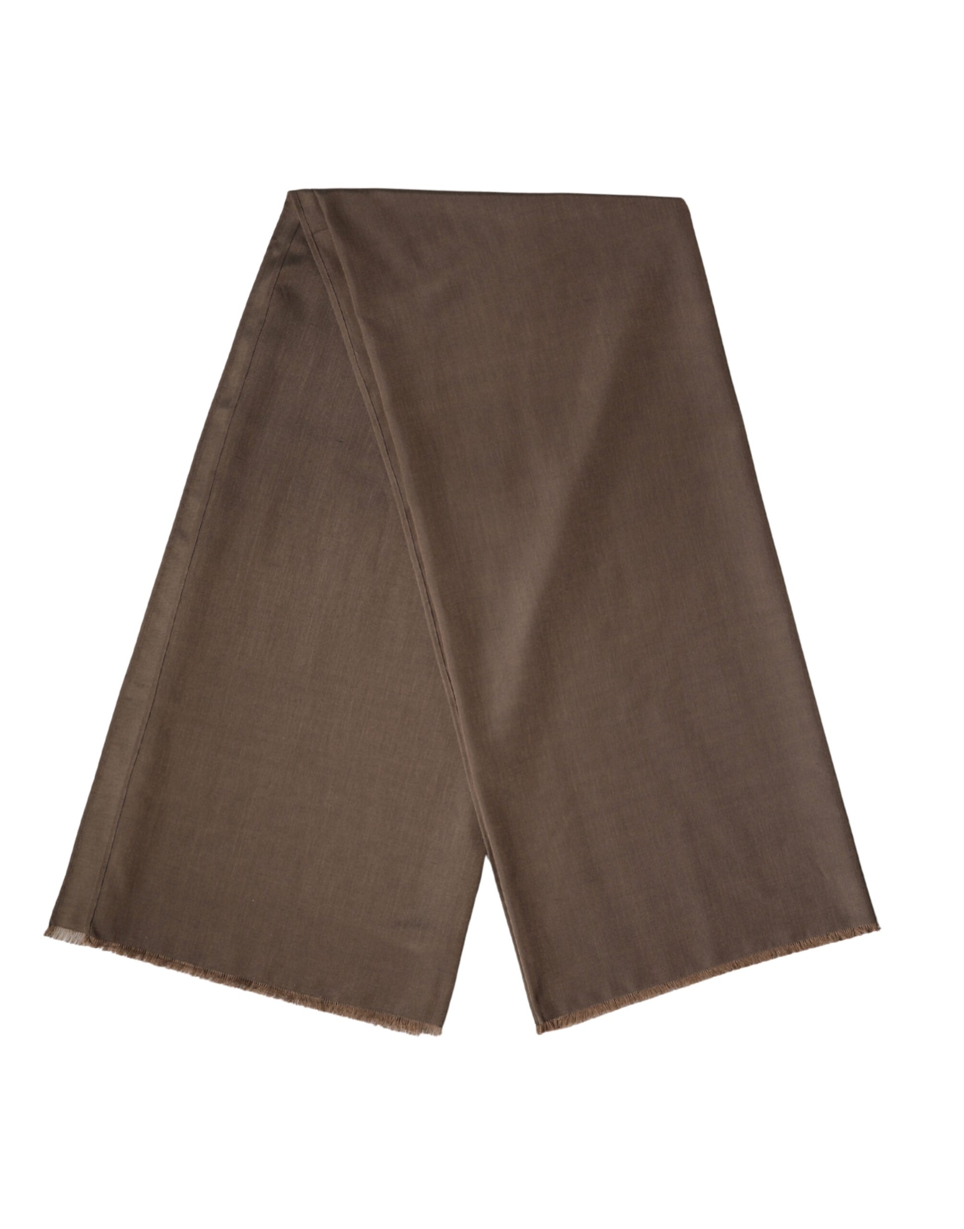 Dolce & Gabbana Brown Polyester Neck Warmer Shawl