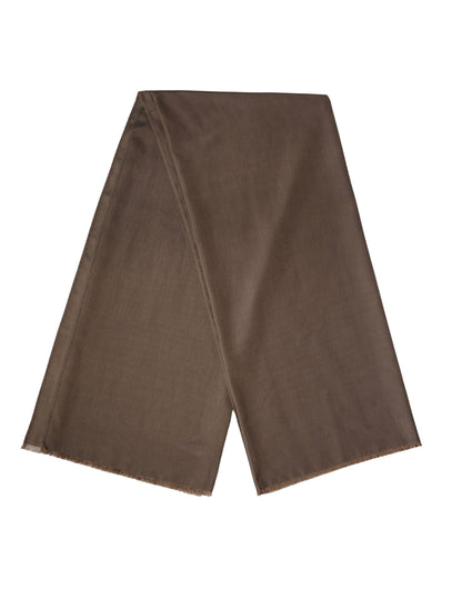 Dolce & Gabbana Brown Polyester Neck Warmer Shawl
