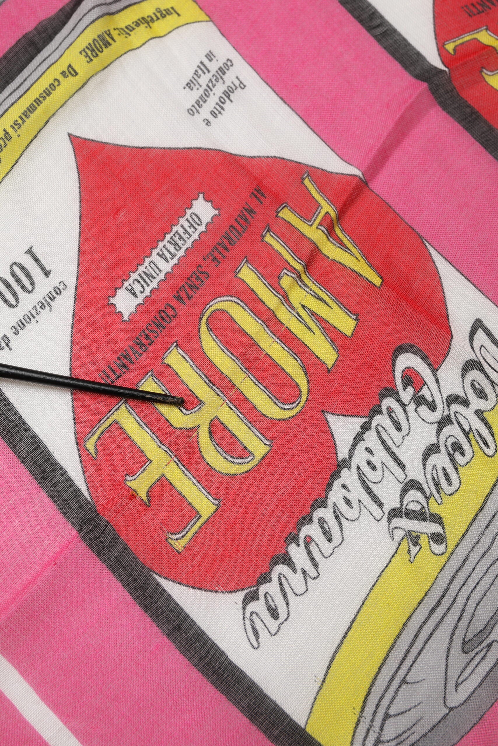 Dolce & Gabbana Pink DG Amore Print Neck Square Shawl 140cm x 135cm  Scarf