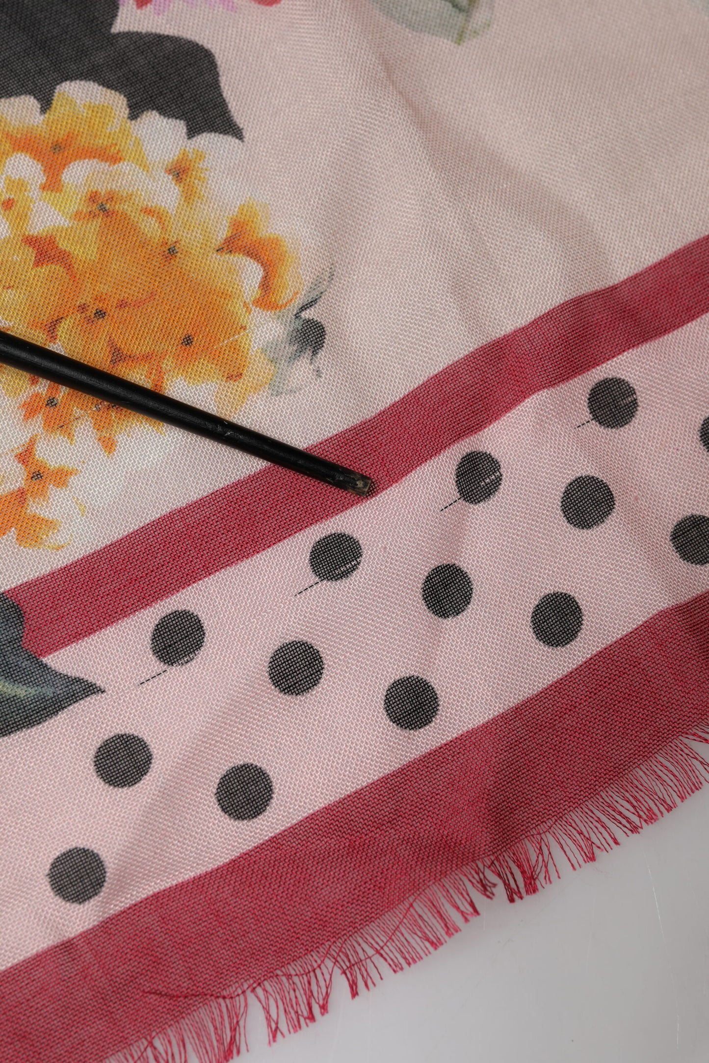 Dolce & Gabbana Multicolor Floral Print Square Stole 136cm x 130cm Scarf