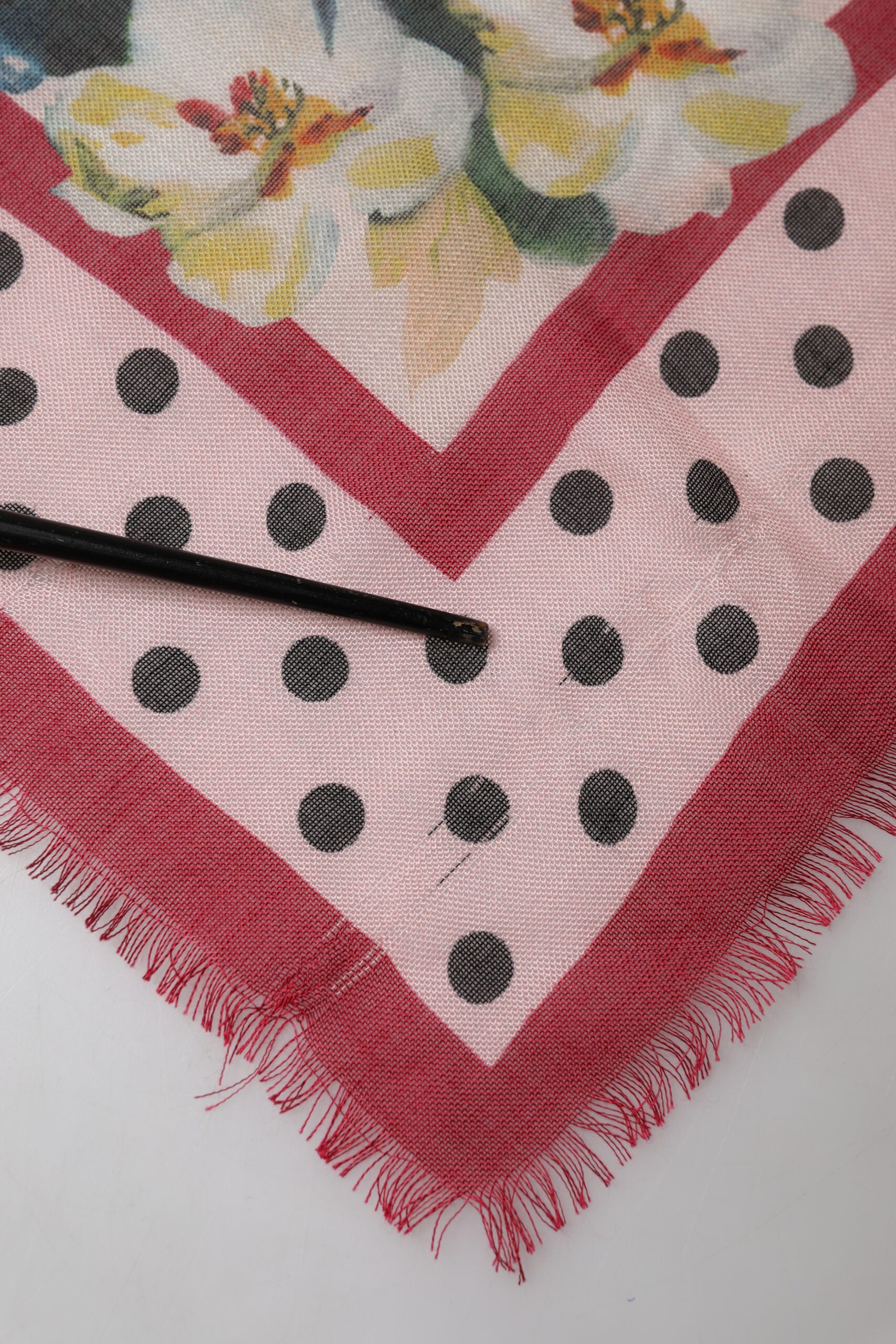 Dolce & Gabbana Multicolor Floral Print Square Stole 136cm x 130cm Scarf