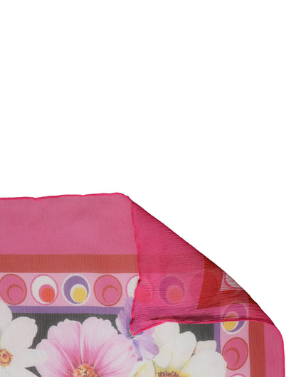 Dolce & Gabbana Multicolor Floral Print Shawl Stole Scarf