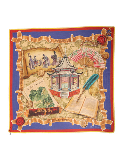 Dolce & Gabbana Multicolor Italy China Shawl Wrap Scarf