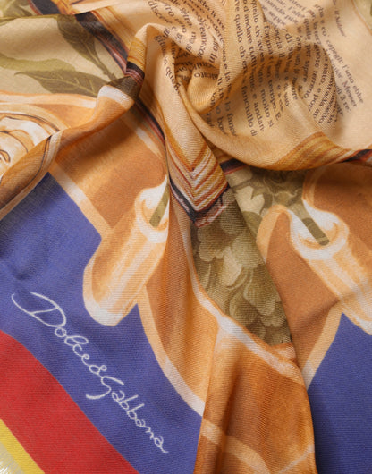 Dolce & Gabbana Multicolor Italy China Shawl Wrap Scarf