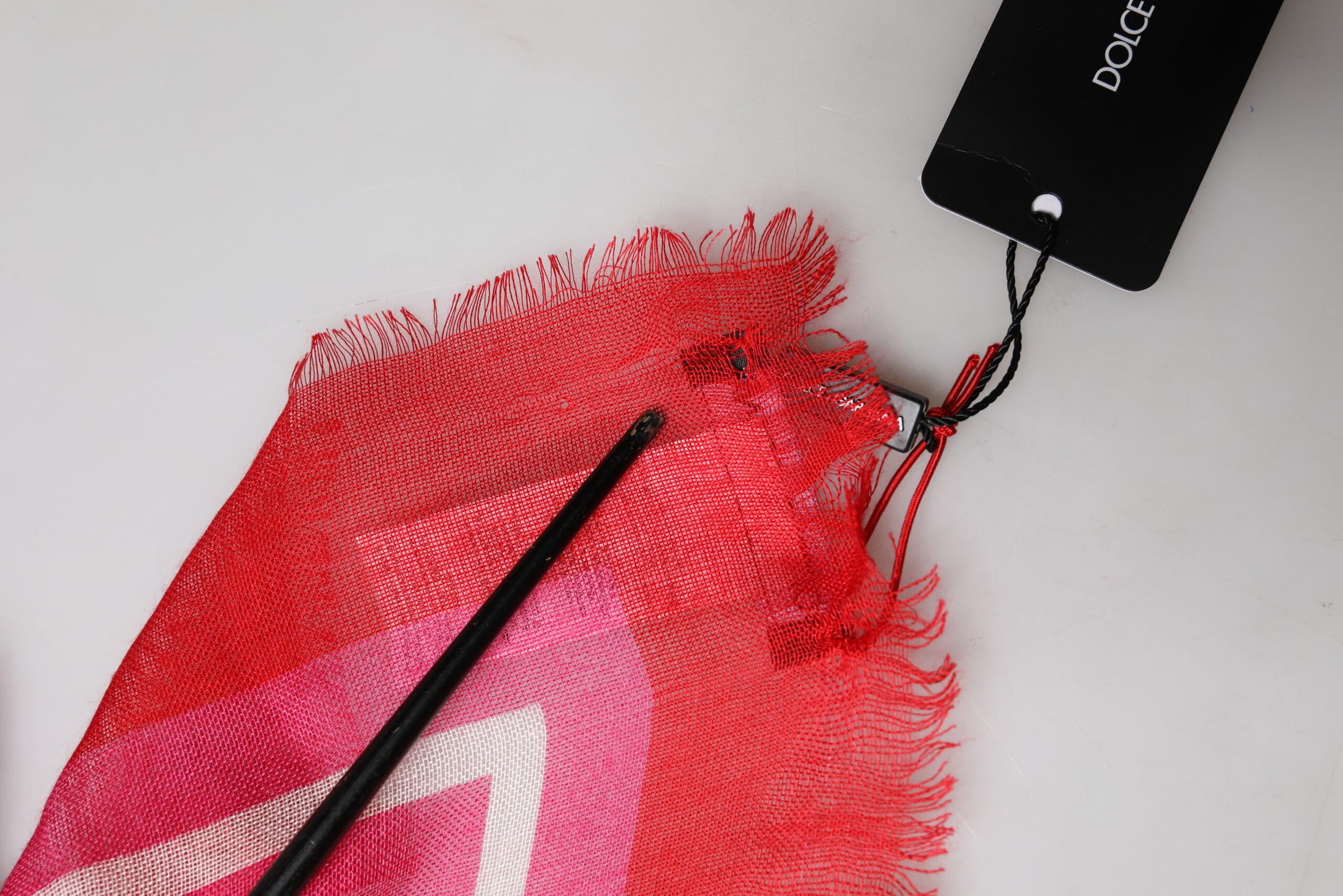 Dolce & Gabbana Pink DG Amore Print Neck Square Shawl 140cm x 140cm Scarf