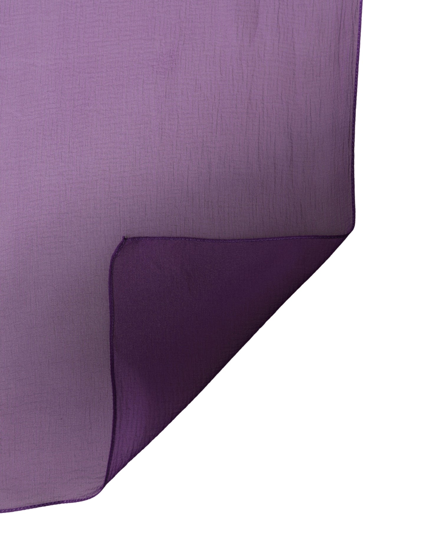 Dolce & Gabbana Purple Silk Neck Wrap Shawl Scarf