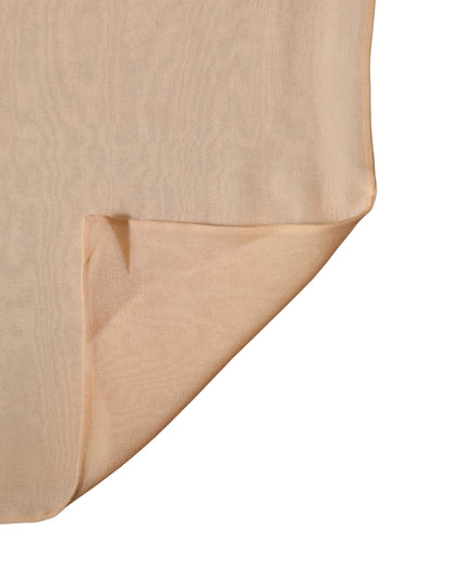 Dolce & Gabbana Beige Silk Sash Wrap Foulard Stole