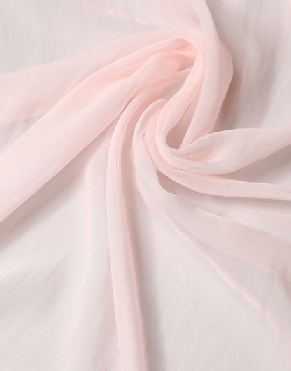 Dolce & Gabbana Light Pink Silk Neck Wrap Foulard Scarf