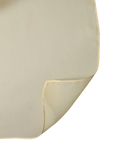 Dolce & Gabbana Light Yellow Silk Wrap Shawl Foulard Scarf
