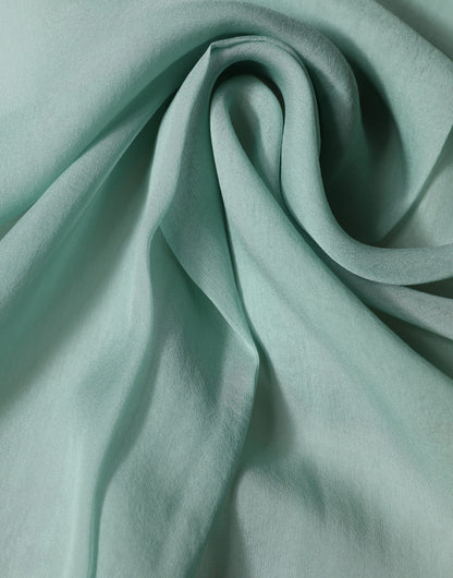 Dolce & Gabbana Teal Silk Sash Wrap Foulard Stole