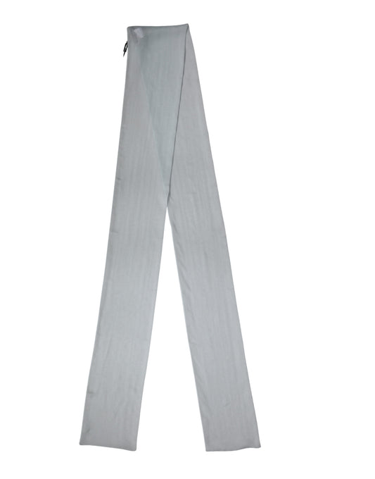 Dolce & Gabbana Light Blue Silk Sash Wrap Foulard Scarf