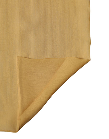 Dolce & Gabbana Brown Silk Sash Wrap Foulard Stole