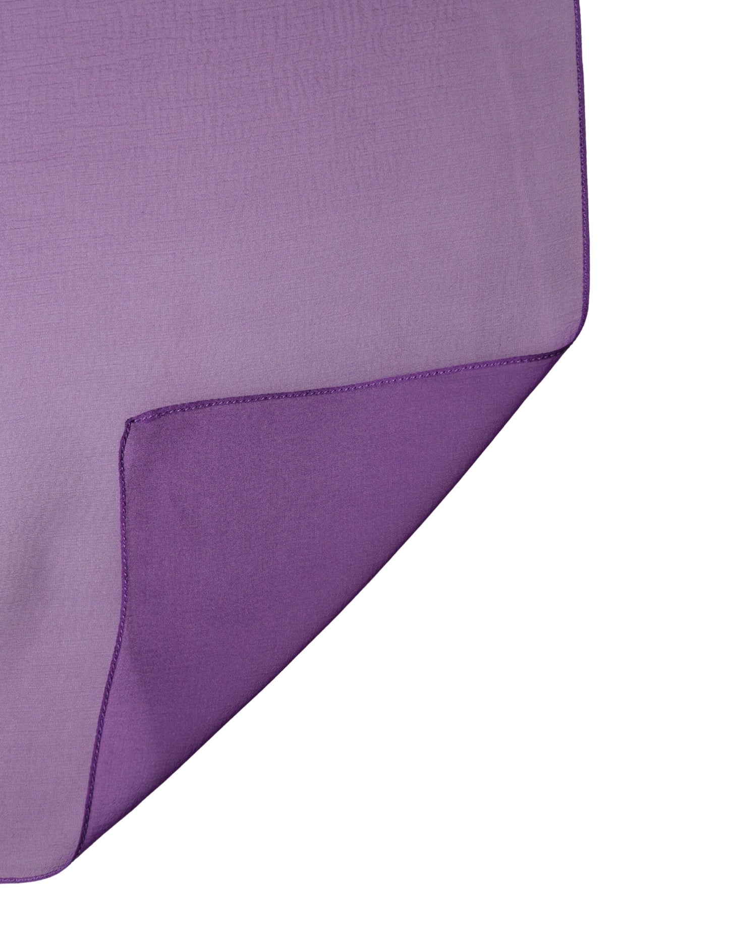 Dolce & Gabbana Purple Silk Neck Wrap Shawl Foulard Scarf