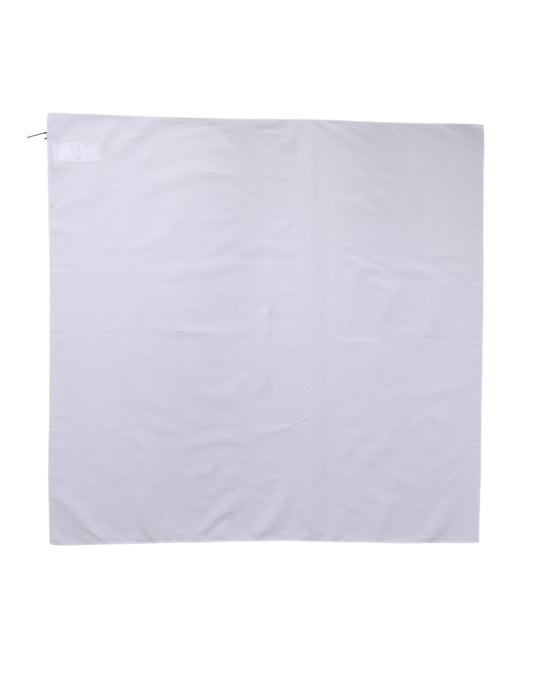 Dolce & Gabbana White Cotton Wrap Square Shawl Scarf