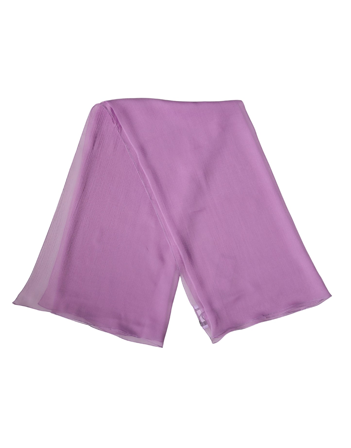 Dolce & Gabbana Light Purple Silk Neck Wrap Foulard Scarf