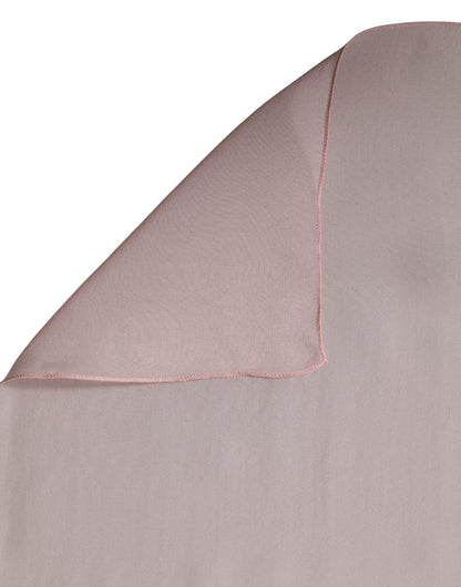 Dolce & Gabbana Light Pink Silk Neck Wrap Shawl Stole