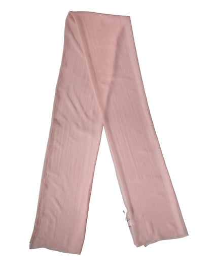 Dolce & Gabbana Light Pink Silk Neck Wrap Shawl Stole