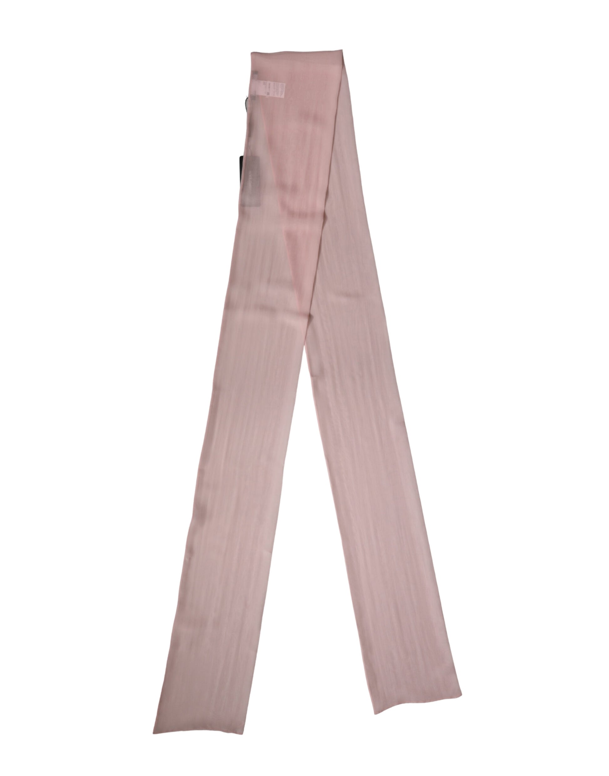 Dolce & Gabbana Light Pink Silk Neck Wrap Shawl - Timeless Luxury