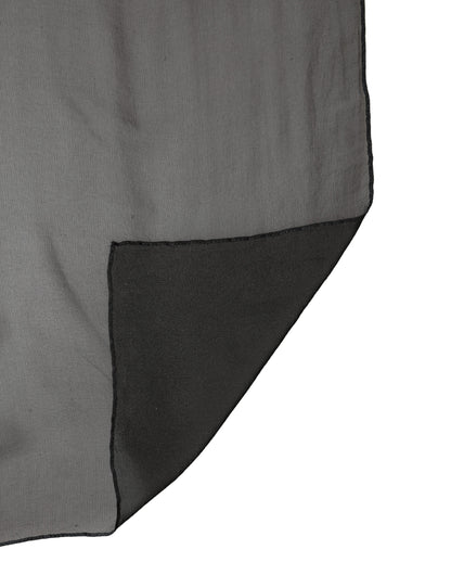 Dolce & Gabbana Black Silk Neck Wrap Shawl Stole