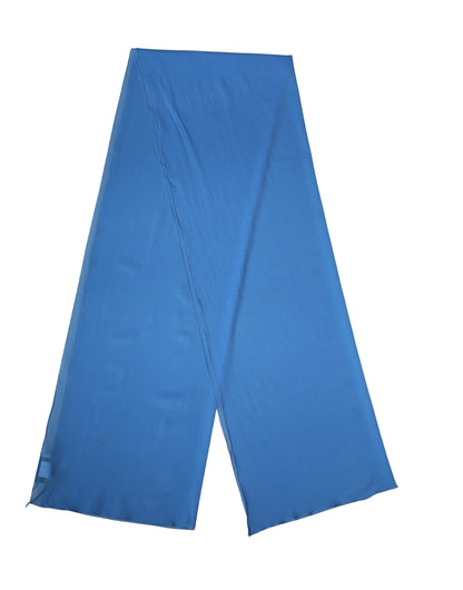 Dolce & Gabbana Blue Silk Neck Wrap Shawl Stole