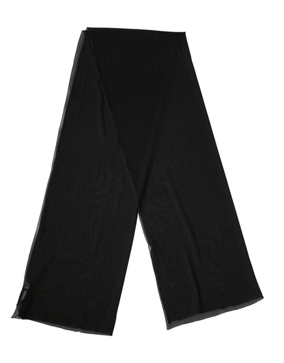 Dolce & Gabbana Black Silk Neck Wrap Shawl Stole Scarf