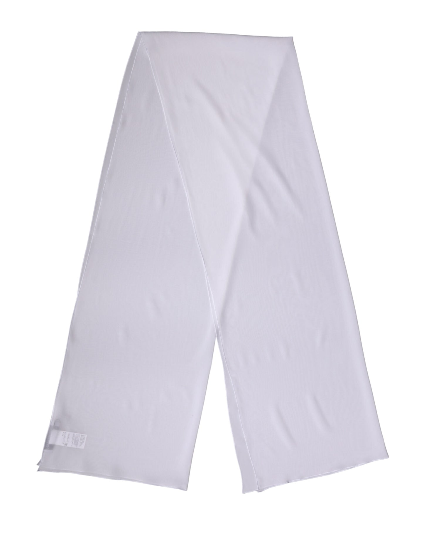 Dolce & Gabbana White Silk Neck Wrap Shawl Stole Scarf