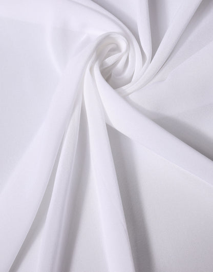 Dolce & Gabbana White Silk Neck Wrap Shawl Stole Scarf