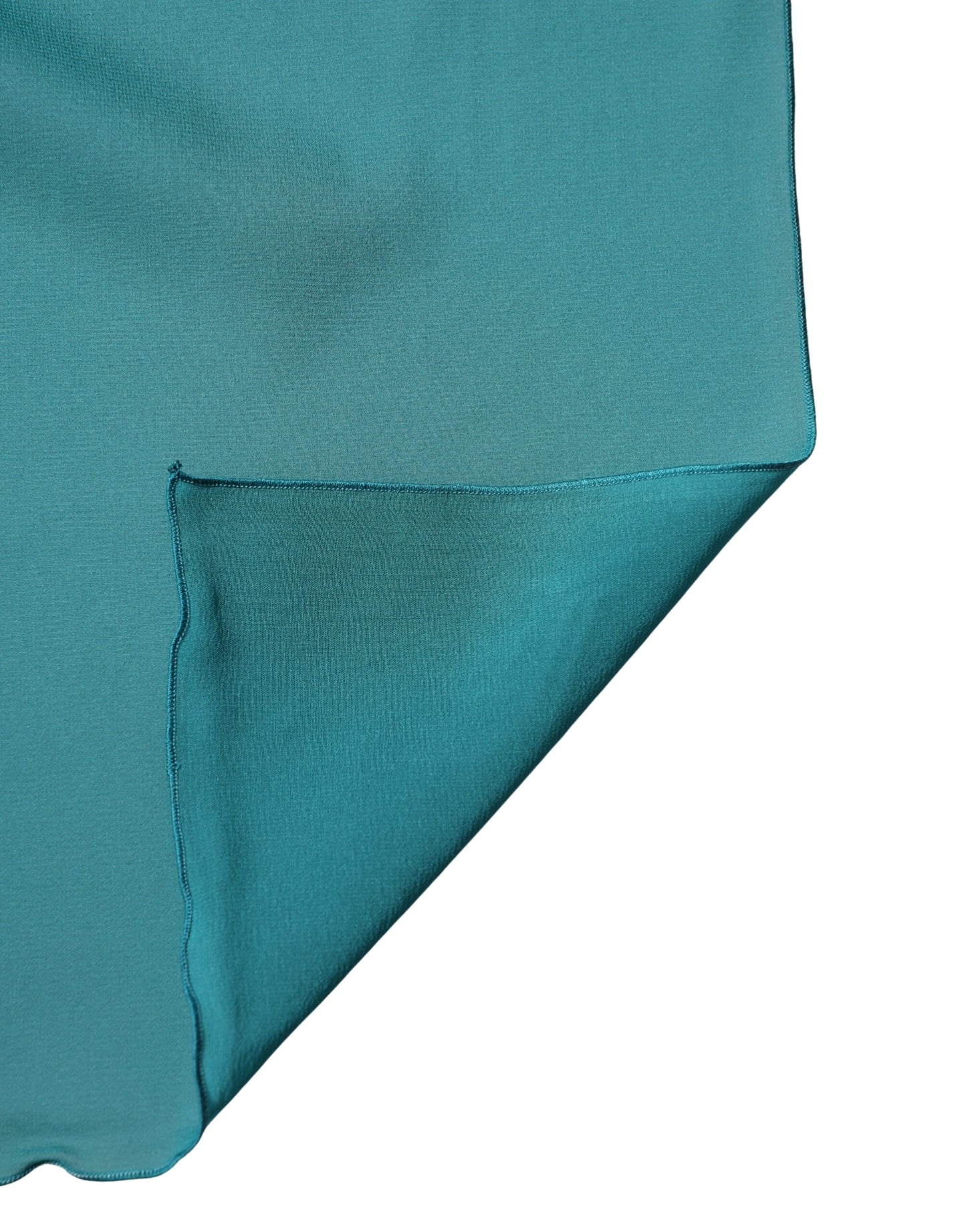 Dolce & Gabbana Blue Green Silk Neck Wrap Shawl Stole Scarf