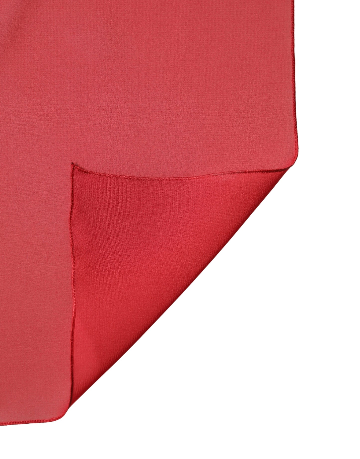 Dolce & Gabbana Red Silk Neck Wrap Shawl