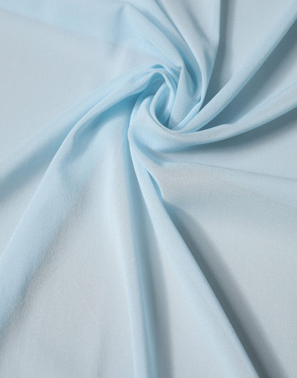 Dolce & Gabbana Light Blue Silk Neck Wrap Shawl Stole