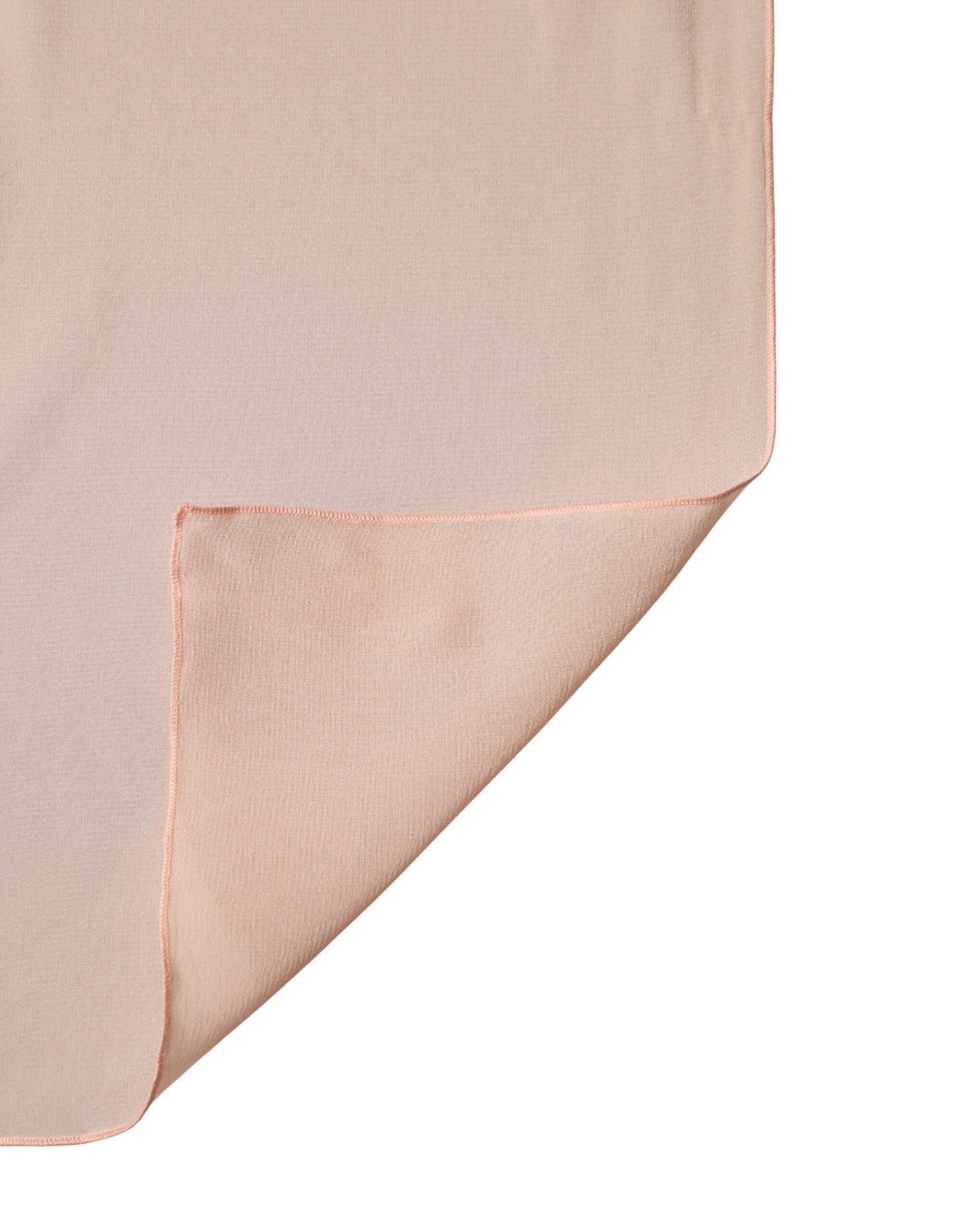 Dolce & Gabbana Peach Silk Neck Wrap Shawl