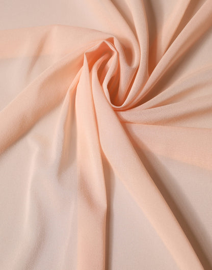 Dolce & Gabbana Peach Silk Neck Wrap Shawl