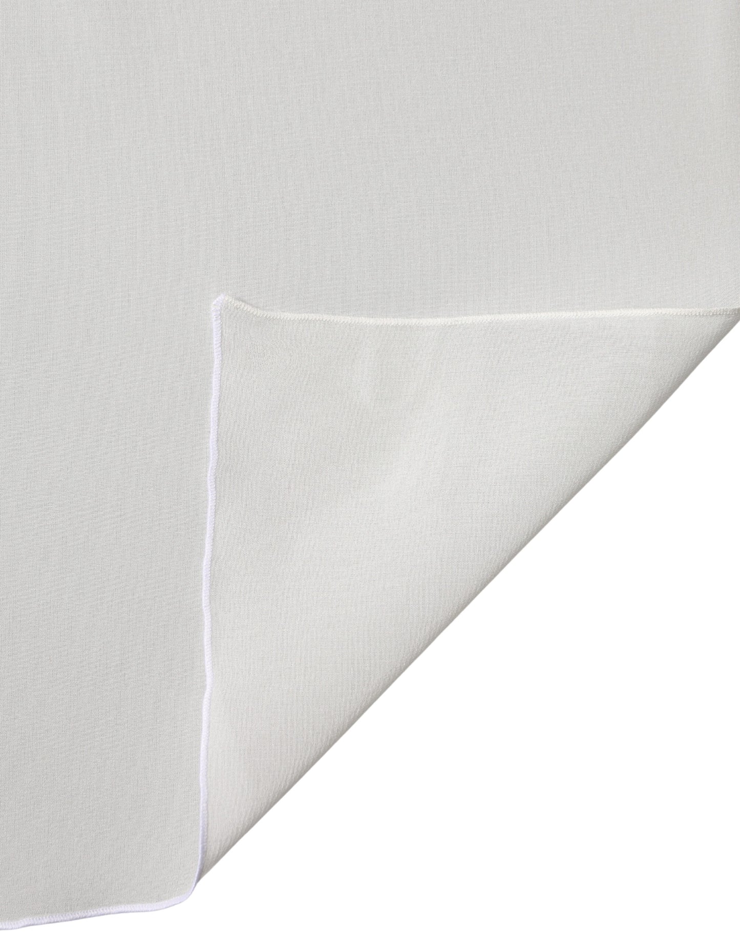 Dolce & Gabbana Off White Silk Neck Wrap Shawl Scarf
